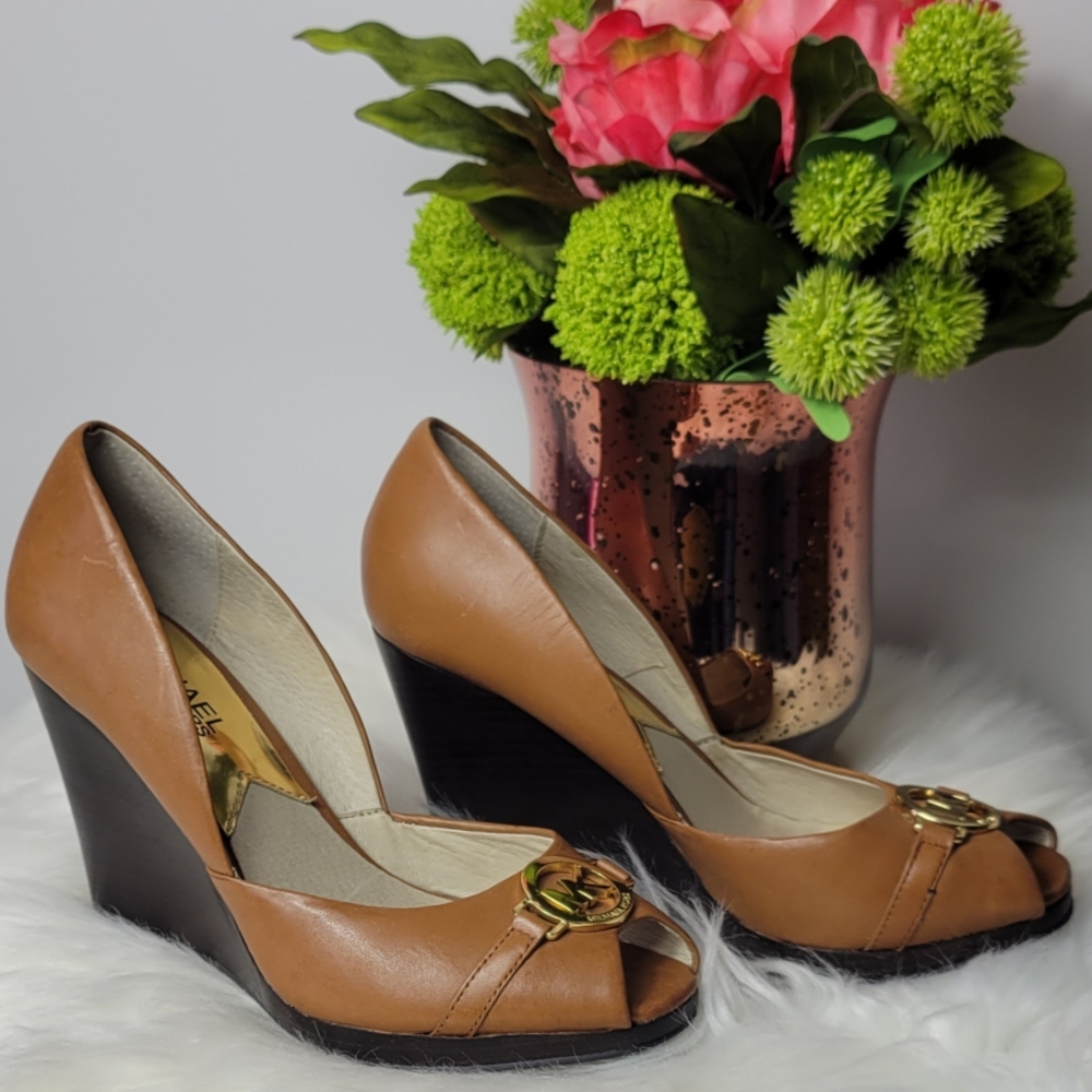 Michael Kors Open Toe Wedges Ballet Heels Size 6